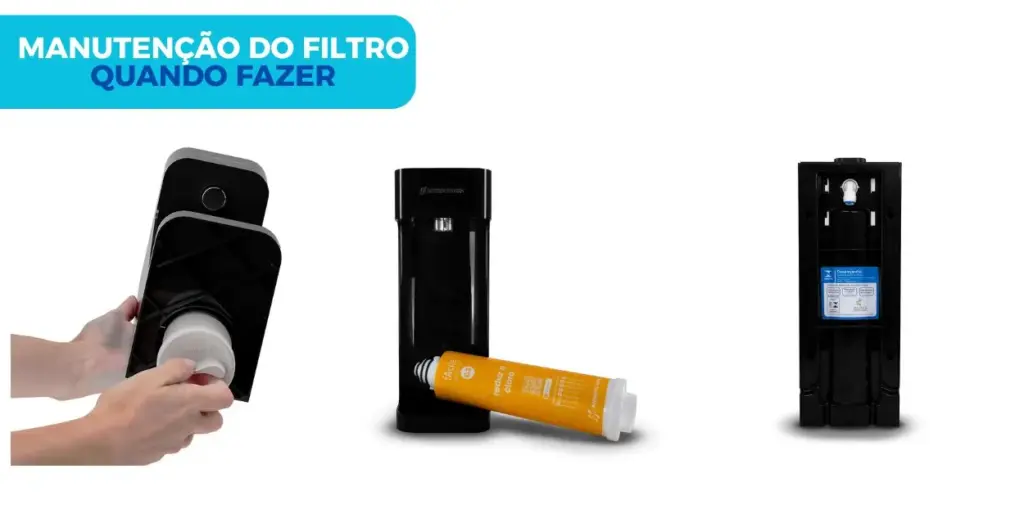 Manutenção de Filtro de Água Limpeza e Troca de Refil