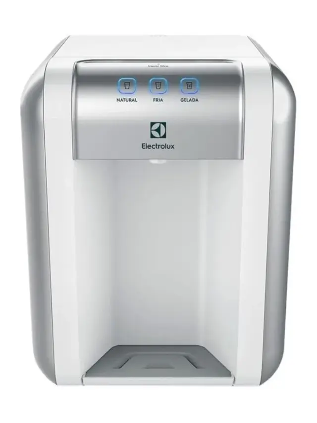 Purificador de Água Electrolux modelo PE11B na cor branca, com design moderno e compacto para cozinhas