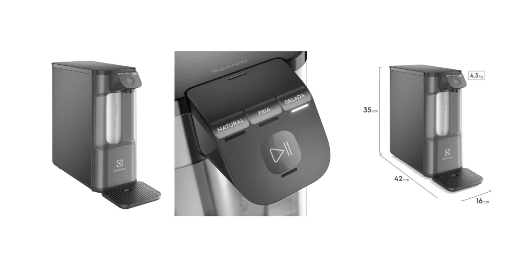 imagem do purificador electrolux PE12G em fundo branco